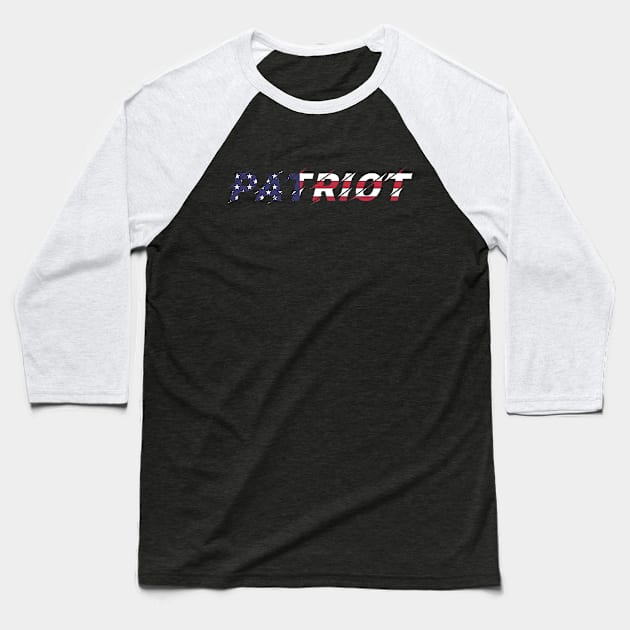 Patriot Flag Baseball T-Shirt by Historia